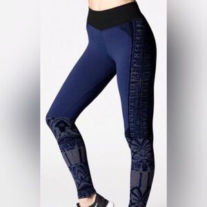 NUX Greta Romantic Brocade Legging Admiral